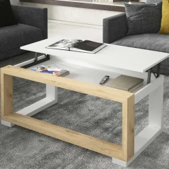 Wohnen Moderner Wohnzimmertisch höhenverstellbar - Zajan