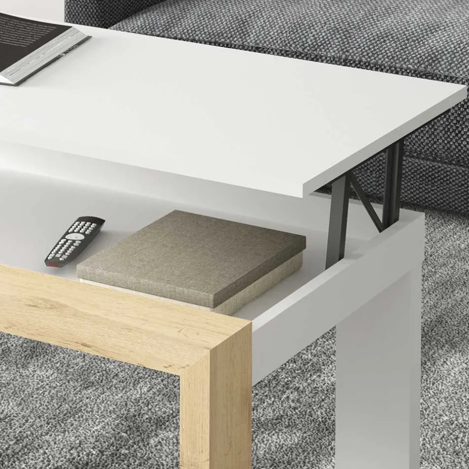 Wohnen Moderner Wohnzimmertisch höhenverstellbar - Zajan