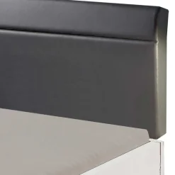 Wohnen Modernes Bett in Weiß mit Dunkelgrau - Oledra