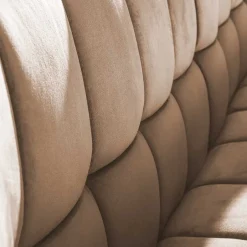 Modernes Esstisch Sofa in Beige Samt - Foxxy^Wohnen Hot