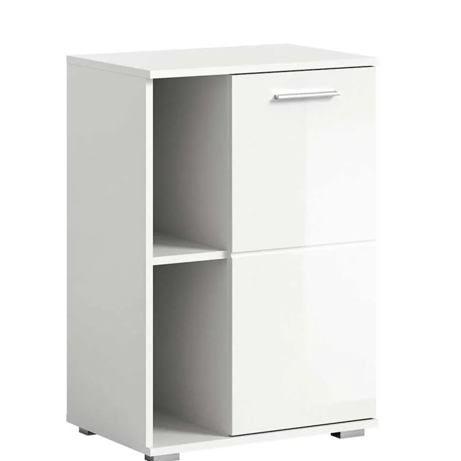 Wohnen Modernes Garderobenmöbel in Weiß - Rugova (zweiteilig)