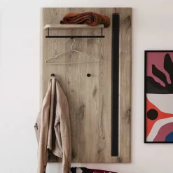 Modernes Garderobenpaneel mit Hutboden & Stange - Baiamare^Wohnen