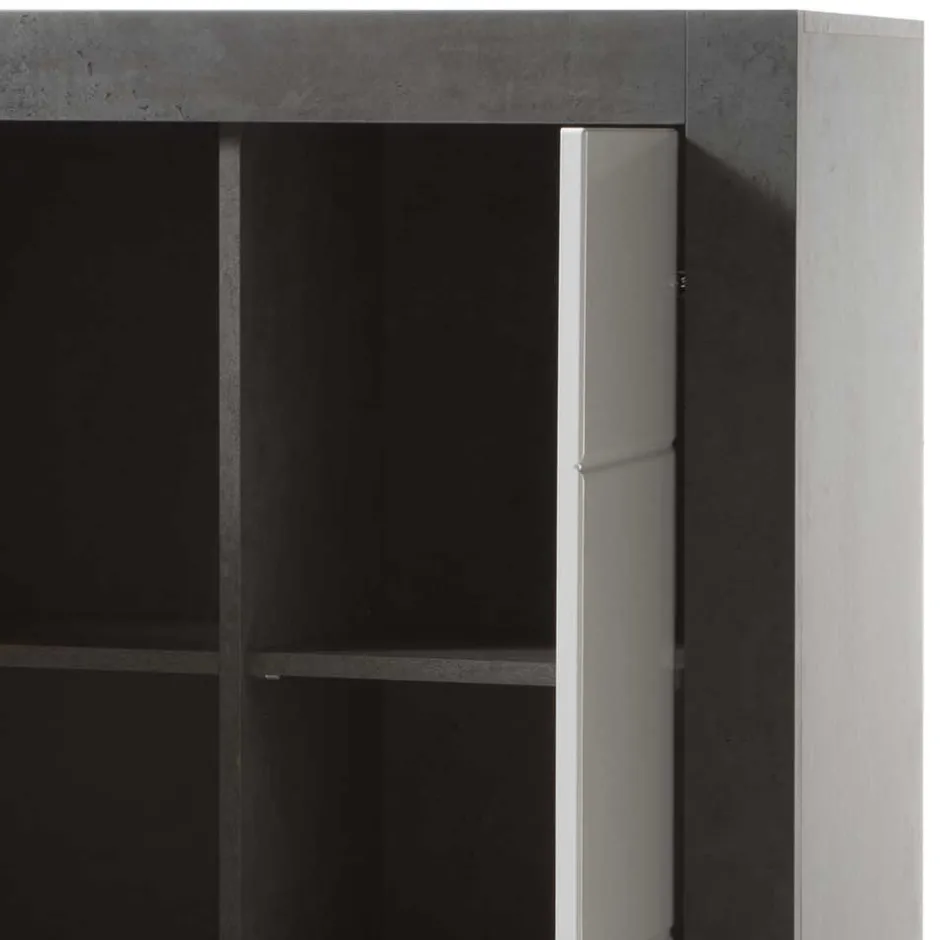 Modernes Hochglanz Highboard mit 2 Türen - Istensa I^Wohnen New