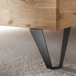 Wohnen Modernes Holzbett in Wildeichefarben - Dizamora