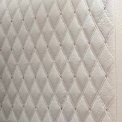 Wohnen Modernes Kunstlederbett in Beige - Crascanu