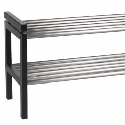 Modernes Schuhregal in Schwarz & Edelstahl - Geskan^Wohnen Hot