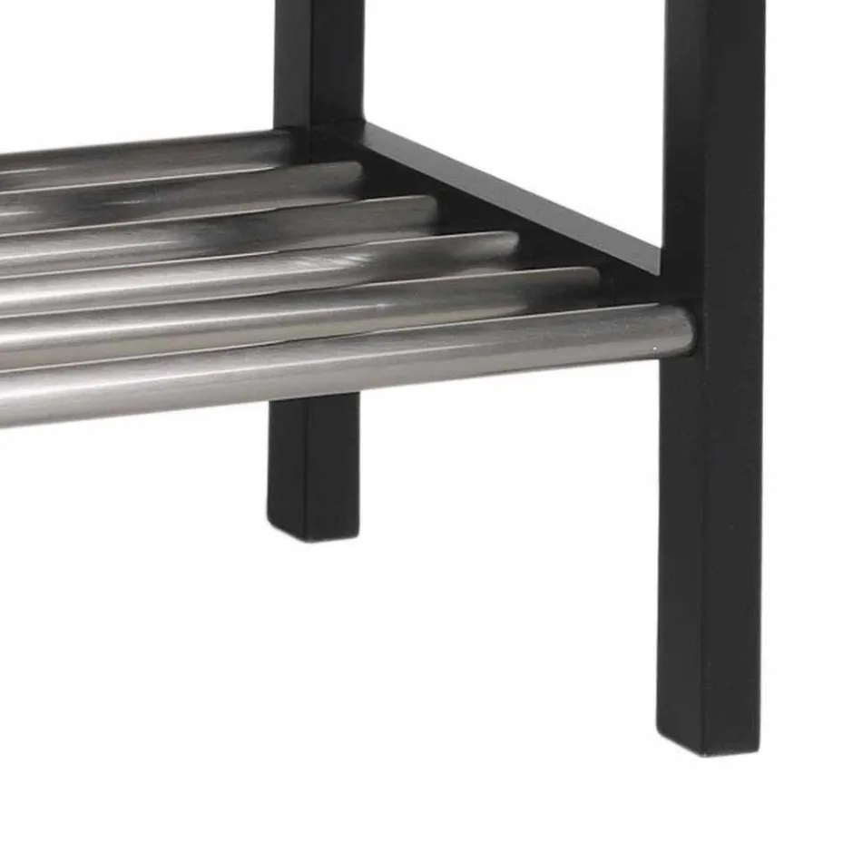 Modernes Schuhregal in Schwarz & Edelstahl - Geskan^Wohnen Hot