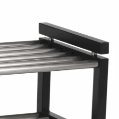 Modernes Schuhregal in Schwarz & Edelstahl - Geskan^Wohnen Hot