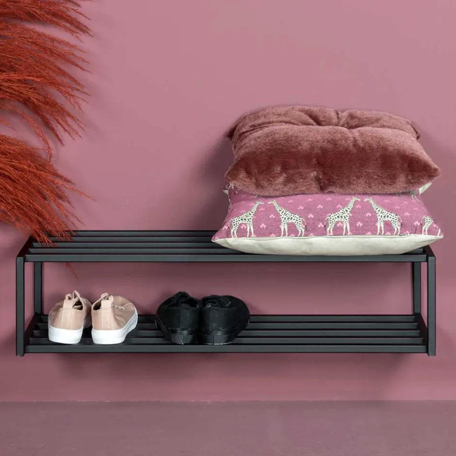 Modernes Schuhregal mit zwei Ablagen - Acke^Wohnen Discount