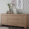 Wohnen Modernes Sideboard in Holznachbildung Eiche - Karika I