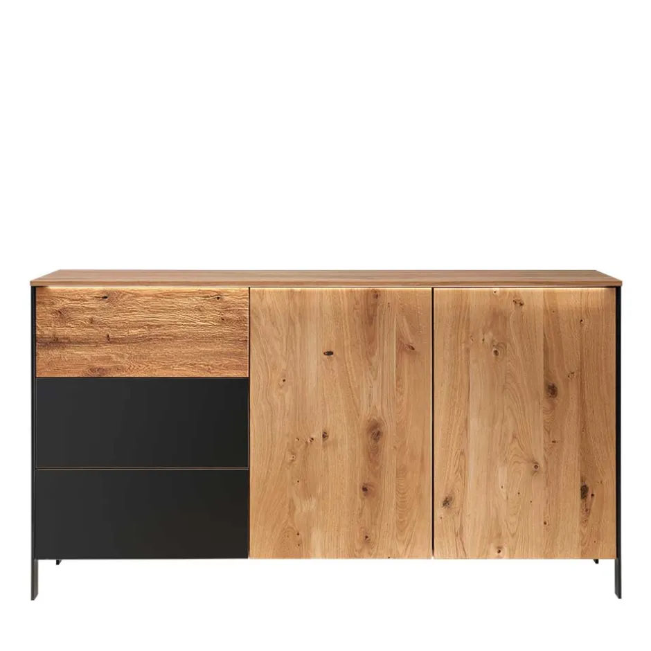 Modernes Sideboard in Wildeiche und Anthrazit - Claas^Wohnen New