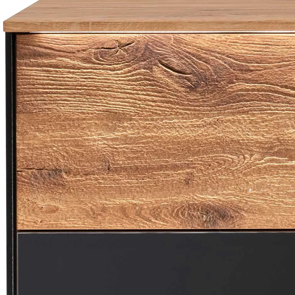 Modernes Sideboard in Wildeiche und Anthrazit - Claas^Wohnen New