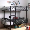 Modernes Stockbett aus Metall in Schwarz - Plentios^Wohnen New