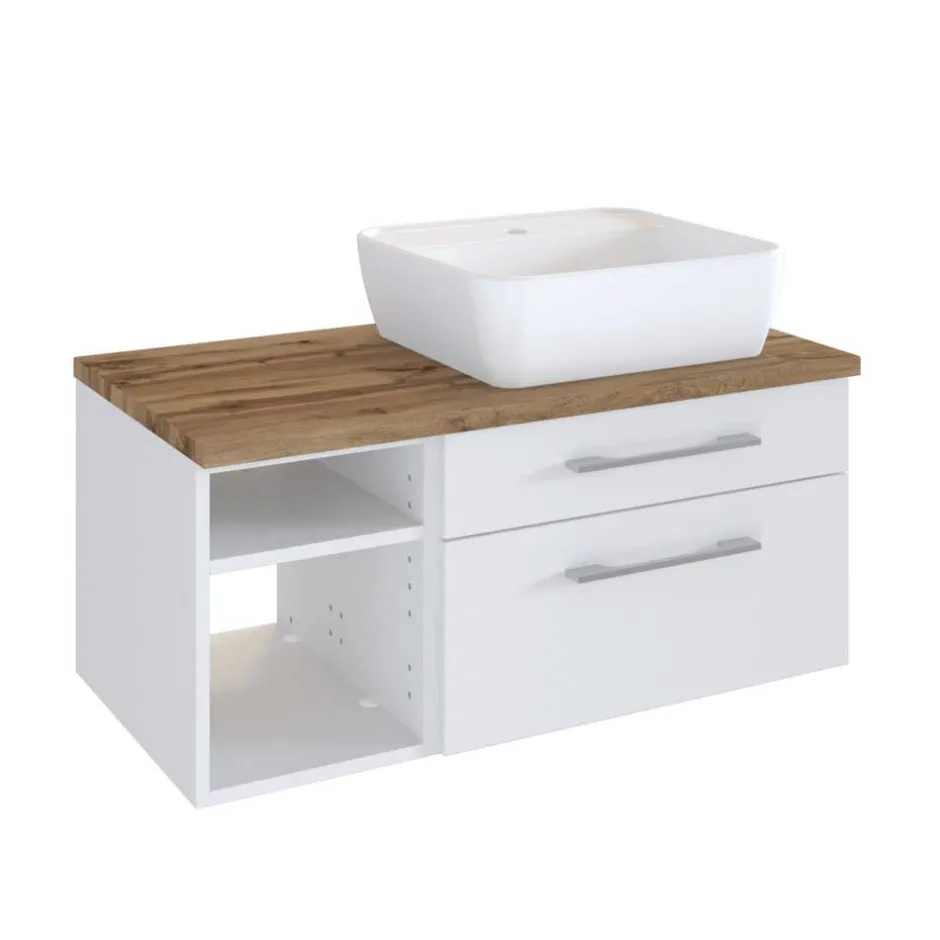 Modernes Waschbecken mit Schrank & Regal - Enwicos^Wohnen Clearance