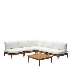 Modul Lounge aus Teak - Palm (sechsteilig)^Wohnen Clearance