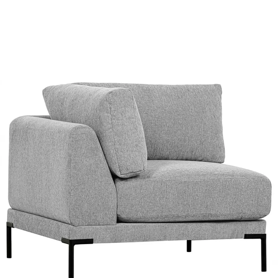 Wohnen Modulares Sofa Eckelement in Hellgrau - Horedion