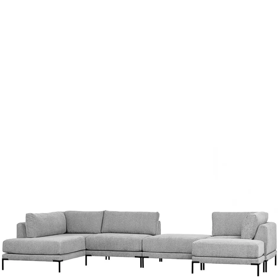 Wohnen Modulares Sofa Eckelement in Hellgrau - Horedion