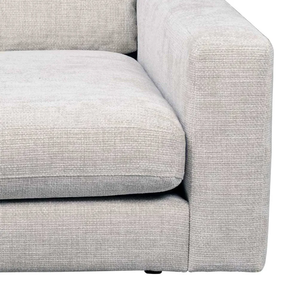 Wohnen Modulcouch Recamiere in Hellgrau - Esmen