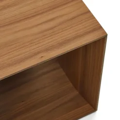 Wohnen Modulregal in Nussbaum Furnier - Abelle (neunteilig)