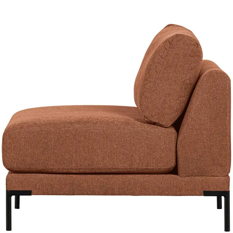 Wohnen Modulsofa Element in Rost Braun Chenille - Brixx