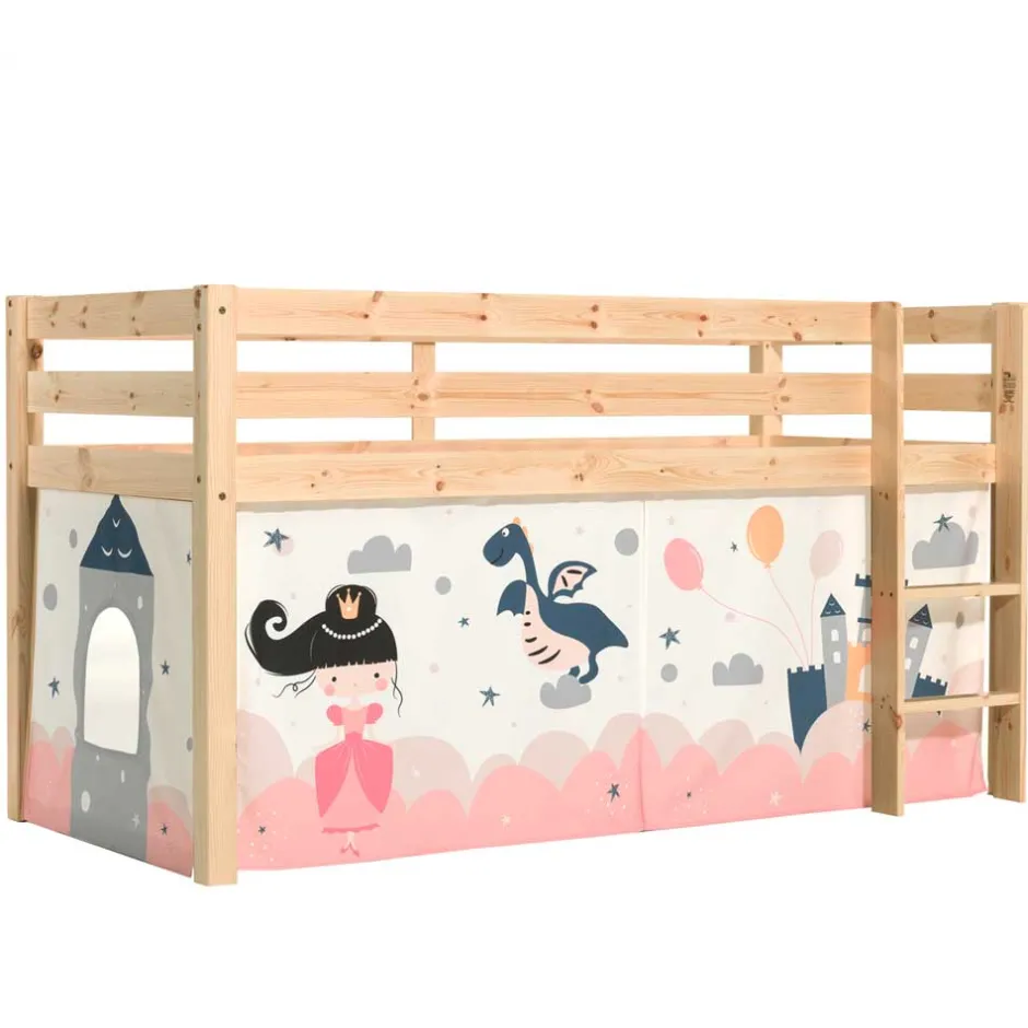 Märchen Hochbett aus Kiefernholz - Stipendia^Wohnen Best