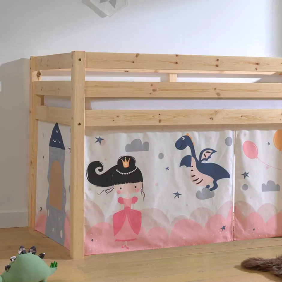 Märchen Hochbett aus Kiefernholz - Stipendia^Wohnen Best