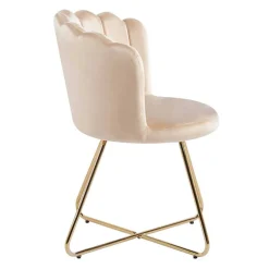 Muschelstühle in Beige und Gold - Cagahan (2er Set)^Wohnen Sale