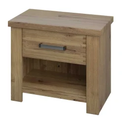 Nachtkommode aus Asteiche teilmassiv - Riostar^Wohnen Discount