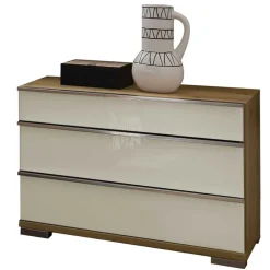 Wohnen Nachtkommode in Beige Glas - Lesegano