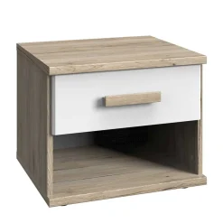 Nachtkommode in Eiche San Remo & Weiß - Folio^Wohnen Best