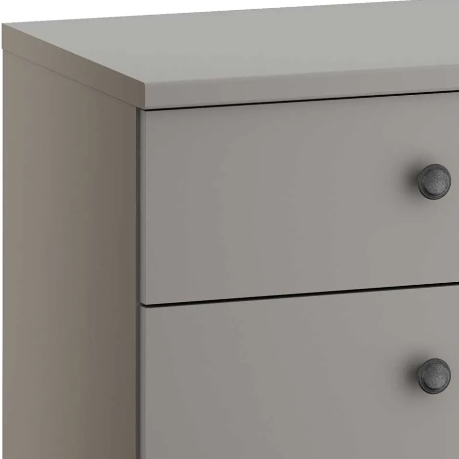 Nachtkommode in Hellgrau - Ridonna^Wohnen Discount
