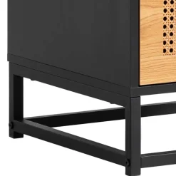 Wohnen Nachtkommode in Natur und Schwarz - Around