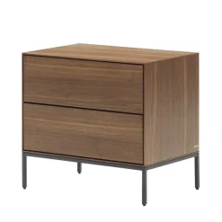 Nachtkommode in Nussbaumfarben und Anthrazit - Milena^Wohnen Clearance