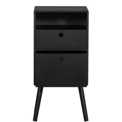 Wohnen Nachtkommode in Schwarz - Borkata