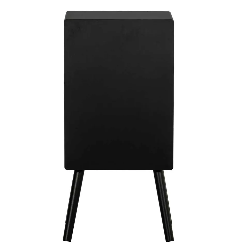 Wohnen Nachtkommode in Schwarz - Borkata