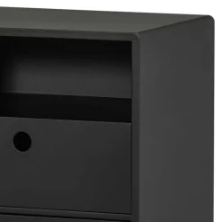 Wohnen Nachtkommode in Schwarz - Borkata