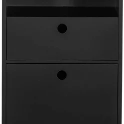 Wohnen Nachtkommode in Schwarz - Borkata