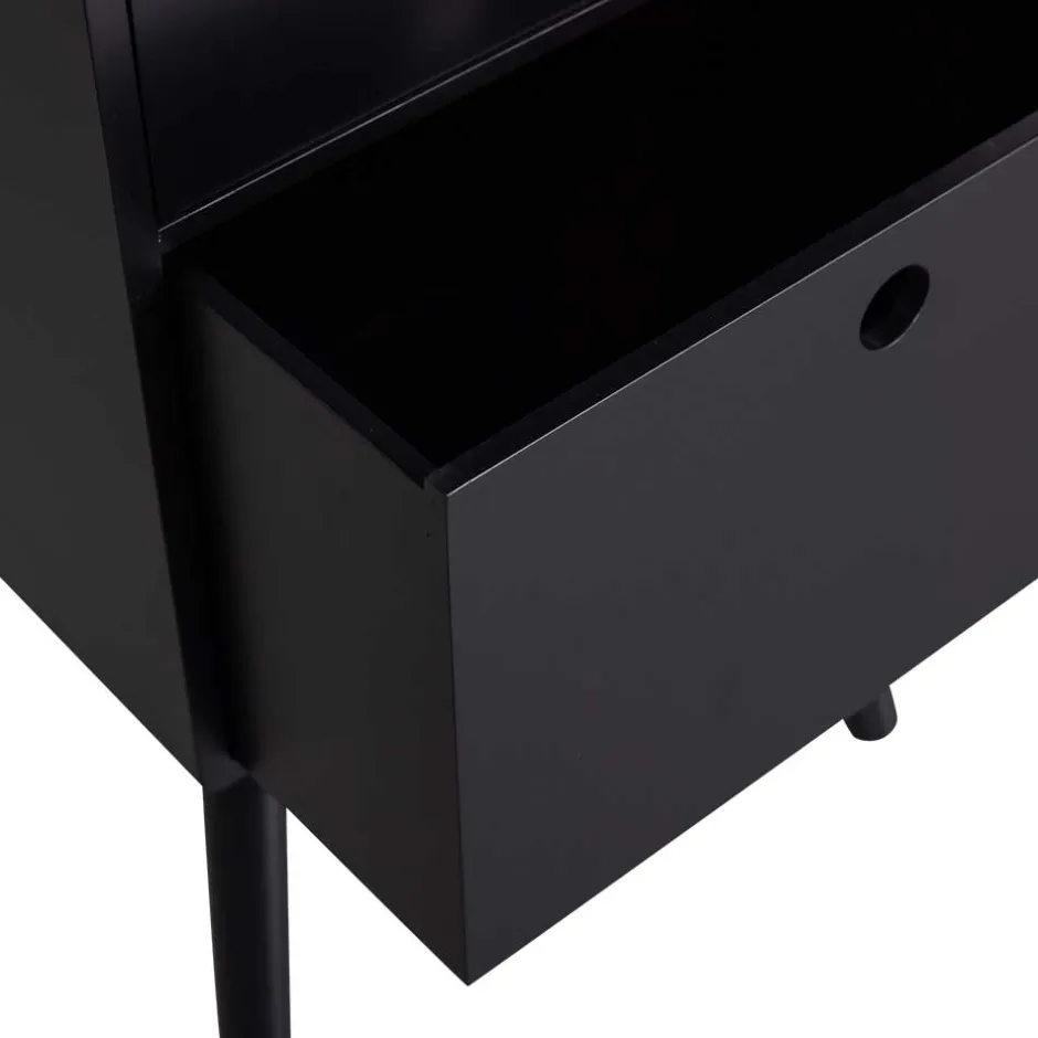 Wohnen Nachtkommode in Schwarz - Borkata