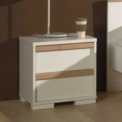 Nachtkommode in Weiß & Buche - Eldrus^Wohnen Sale