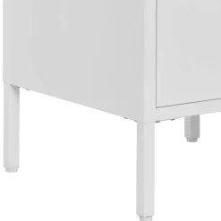 Wohnen Nachtkommode in Weiß mit Gold - Lititia