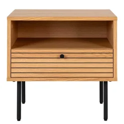 Nachtkommode mit Fach und Schublade - Virona^Wohnen Sale