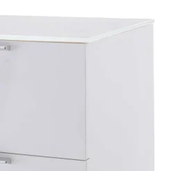 Nachtkommode mit Glasbeschichtung Ardila in Weiß^Wohnen Hot