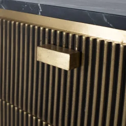 Nachtkommode mit Marmorplatte - Hayato^Wohnen