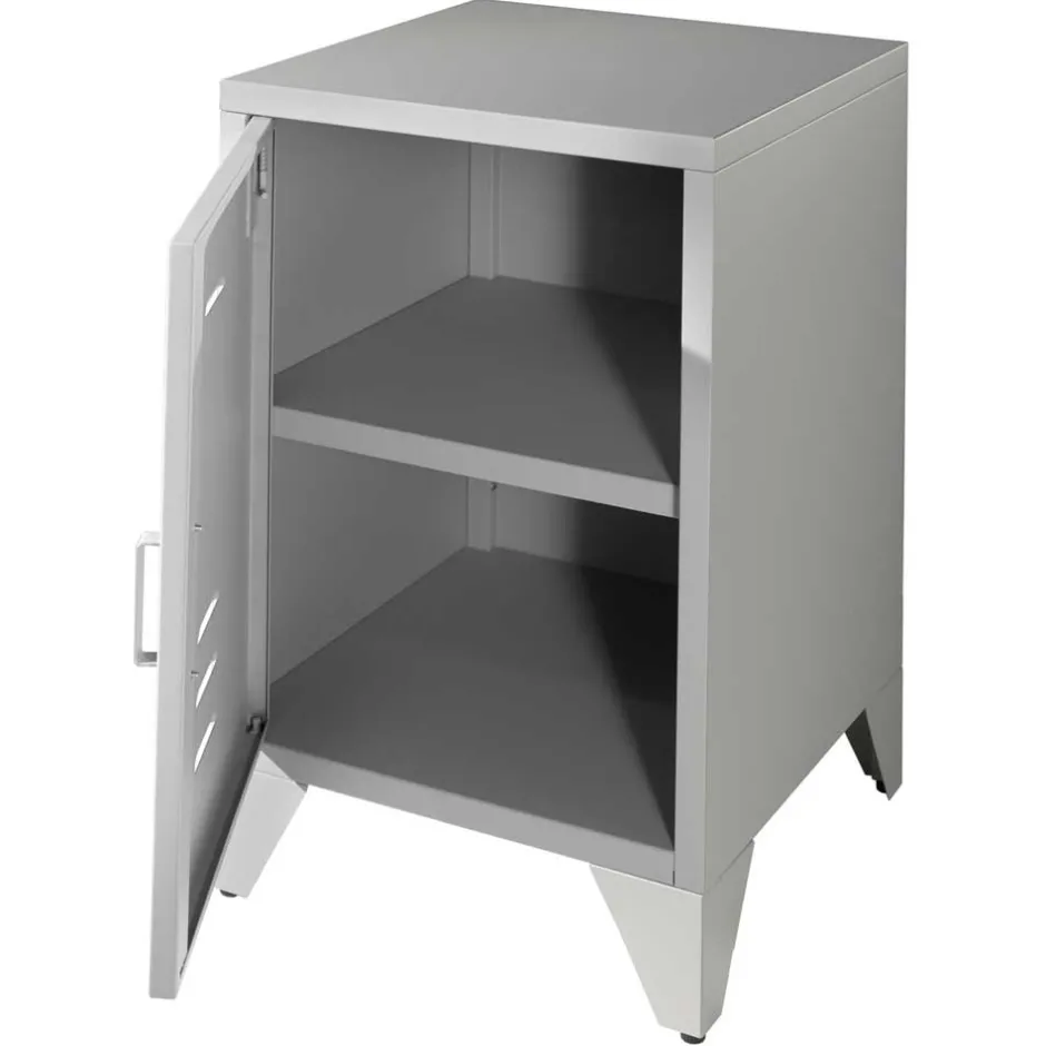 Nachtkommode mit Tür in Grau - Grandios^Wohnen Best