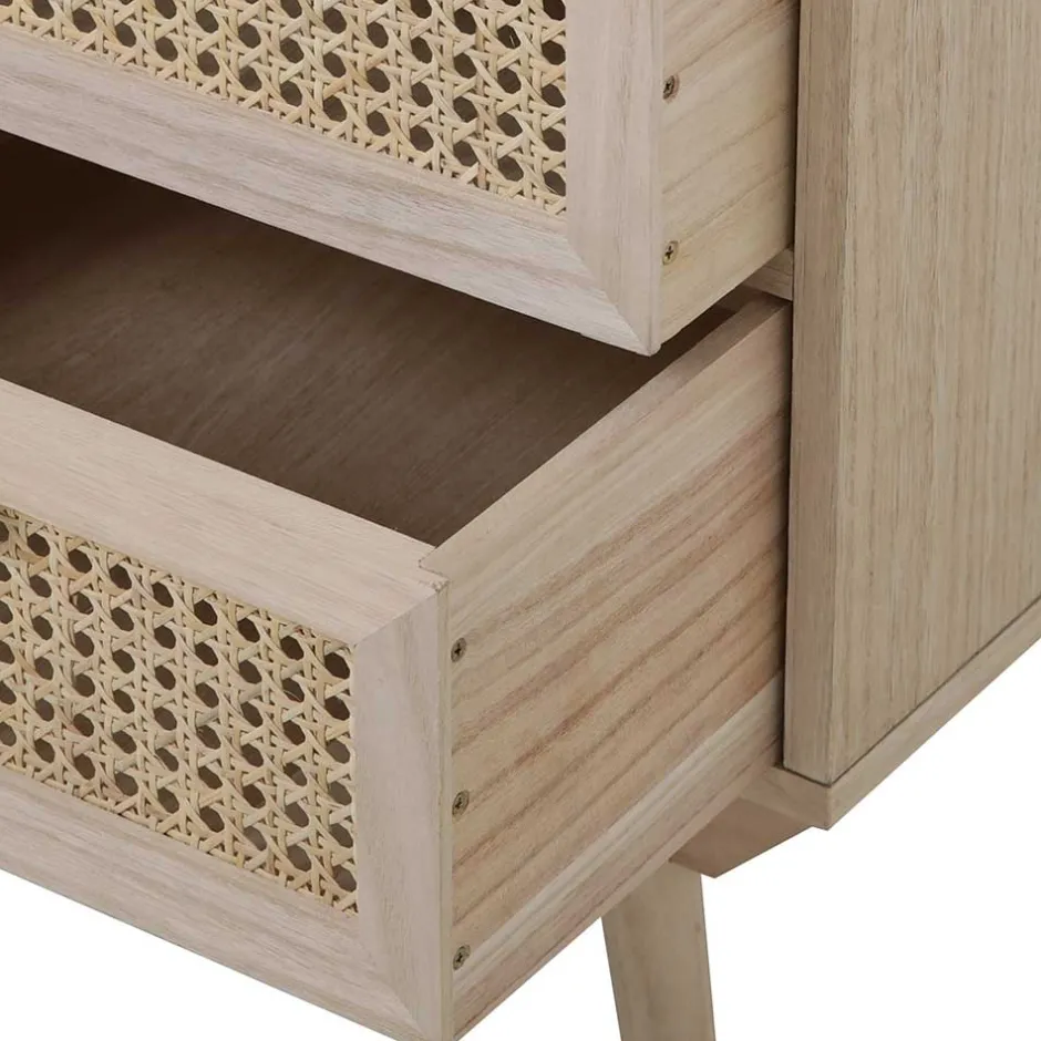 Wohnen Nachtkommode mit Wiener Geflecht - Oncinasa