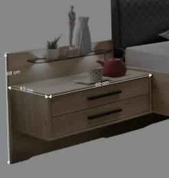 Nachtkommoden & Doppelbett Kombi - Licruva I (dreiteilig)^Wohnen Best