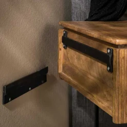 Nachtkonsole für die Wandmontage aus Massivholz - Izunamy^Wohnen Best