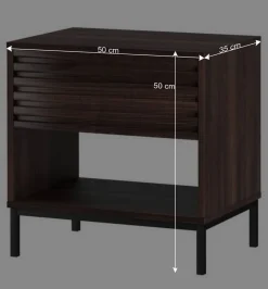 Nachtkonsole in Walnuss Holzoptik - Teleska^Wohnen Sale