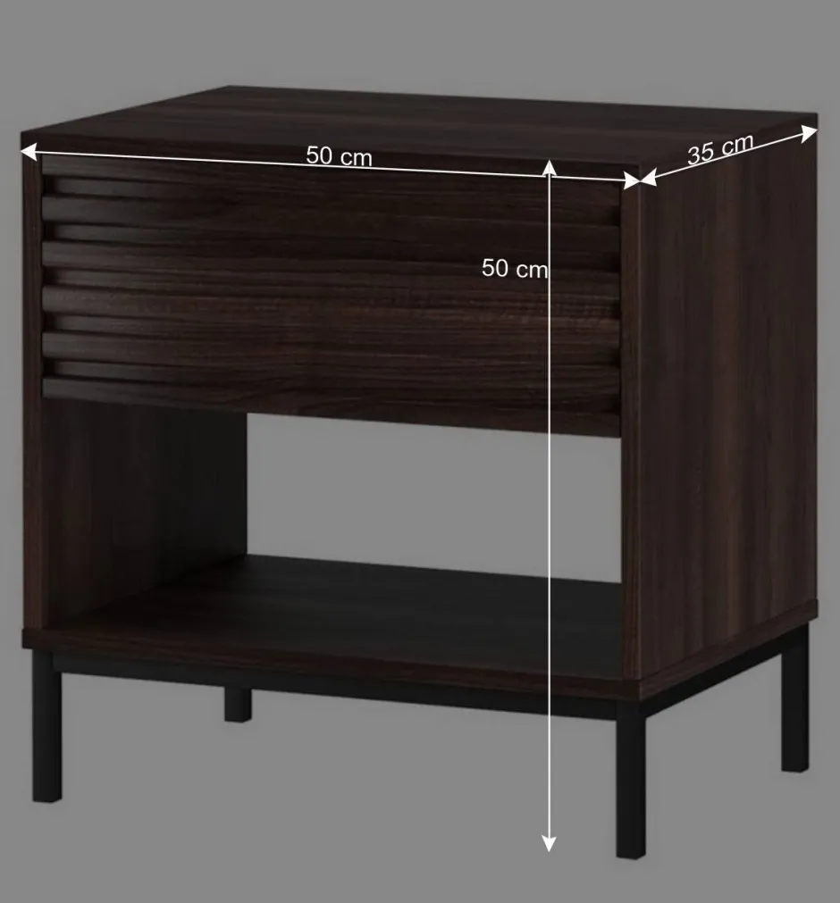 Nachtkonsole in Walnuss Holzoptik - Teleska^Wohnen Sale