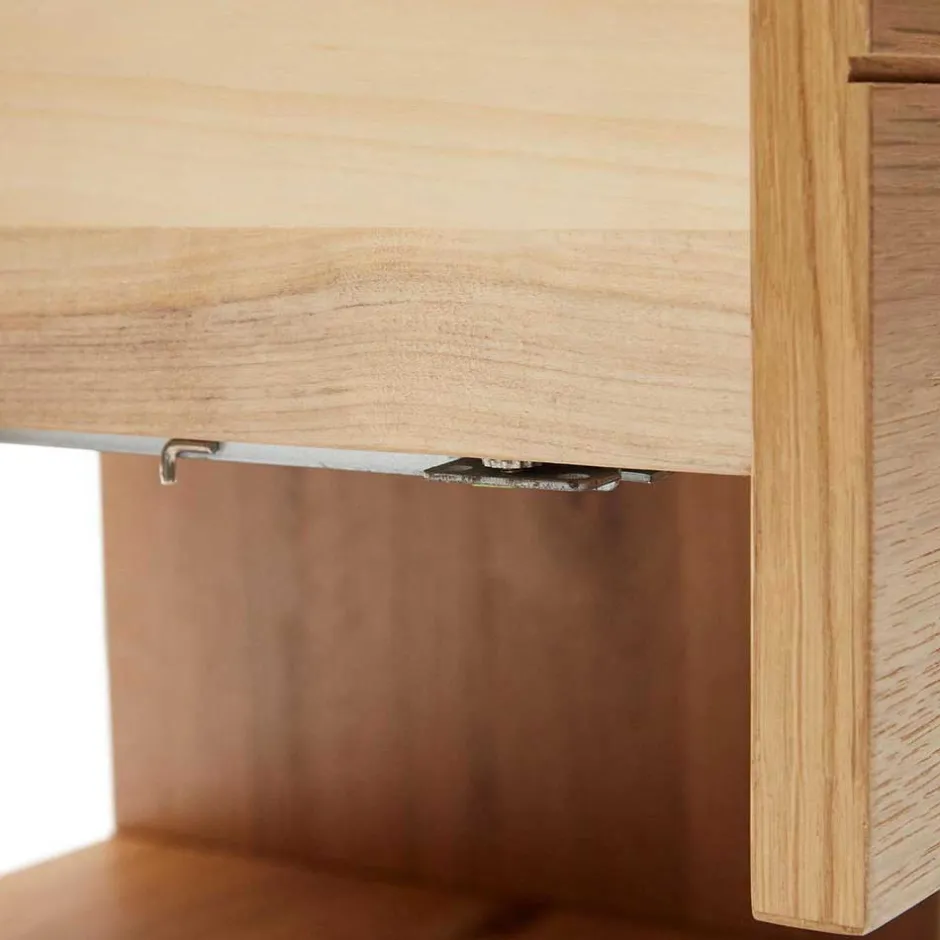 Wohnen Nachtkonsole mit Schublade und Fach - Algaro